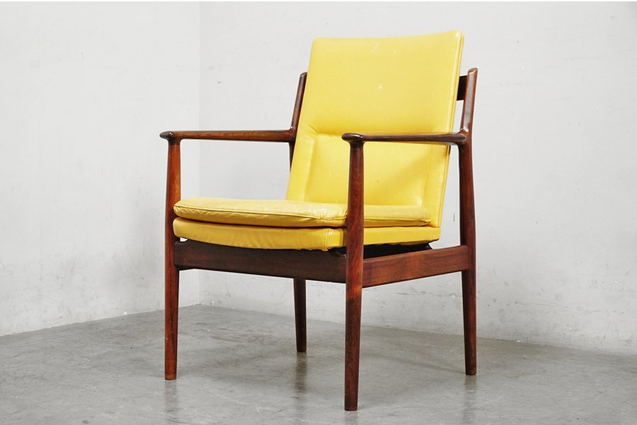 デンマーク Arne Vodder (アルネ ヴォッダー) Sibast Furniture シバスト社「model 431」
レザー アームチェア