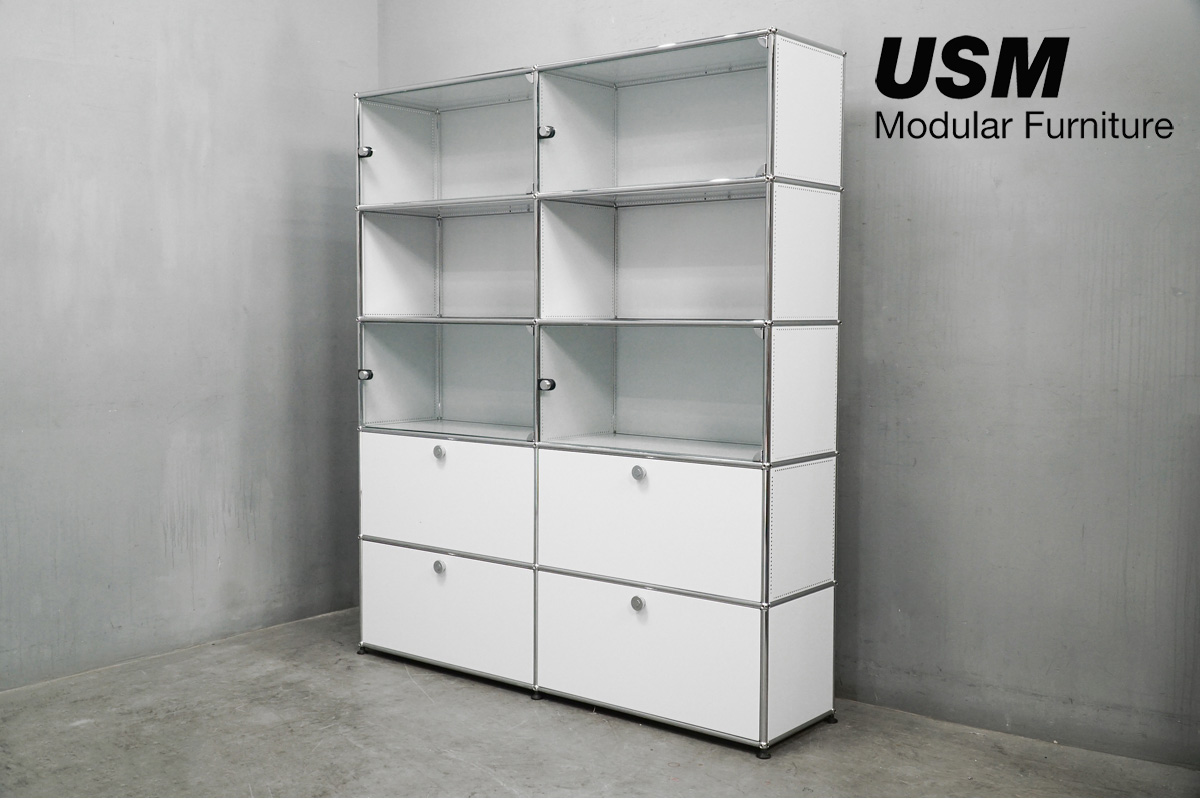 USM Haller system (ユーエスエム ハラー) 2列 5段 キャビネット シェルフ