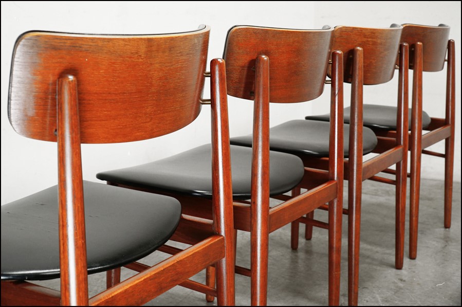 北欧 デンマーク製 ヴィンテージ家具 ダイニングチェア4脚