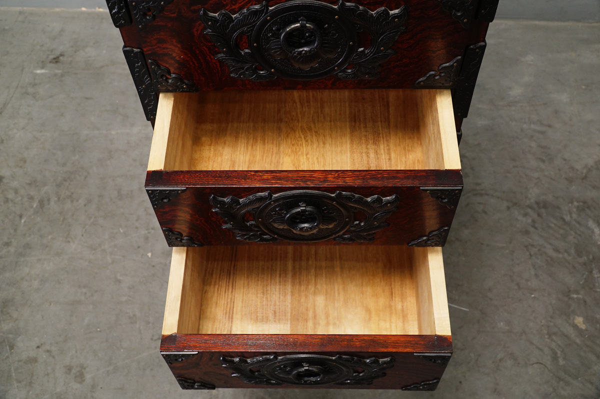 岩谷堂箪笥 112立箪笥 5段整理箪笥　引き出し内