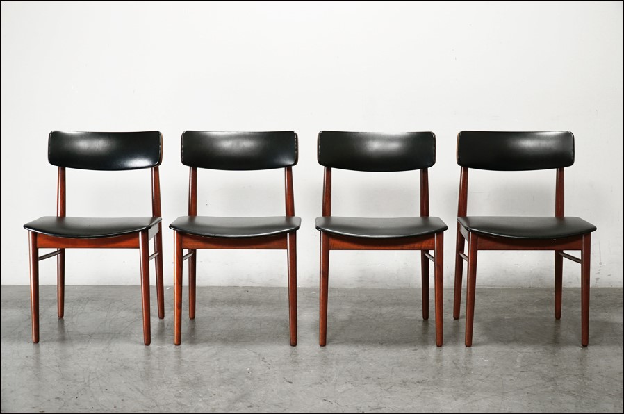 北欧 デンマーク製 ヴィンテージ家具 ダイニングチェア4脚