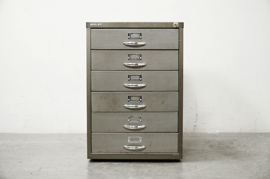 BISLEY(ビスレー) F6（BASIC F シリーズ）デスクワゴン キャビネット 6段 キャスターベース付　アドア東京