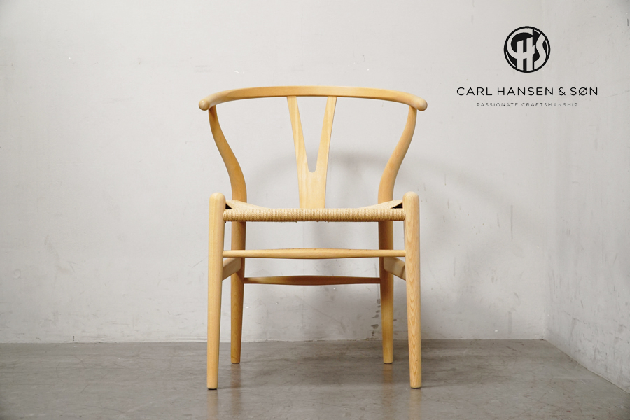 全体　Carlhansen & son(カールハンセン＆サン) Yチェア CH24 ハンス・J・ウェグナー ソープフィニッシュ　アドア東京