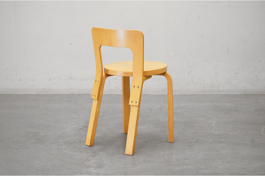 artek(アルテック) 65 Chair (65チェア)  Alvar Aalto（アルヴァ・アアルト) バーチ 北欧 フィンランド　アドア東京