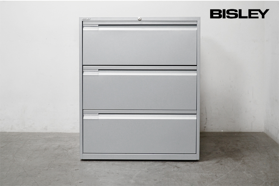 BISLEY(ビスレー) LATERAL(ラテラル) ファイリングキャビネット 3段 スチール イギリス製　アドア東京