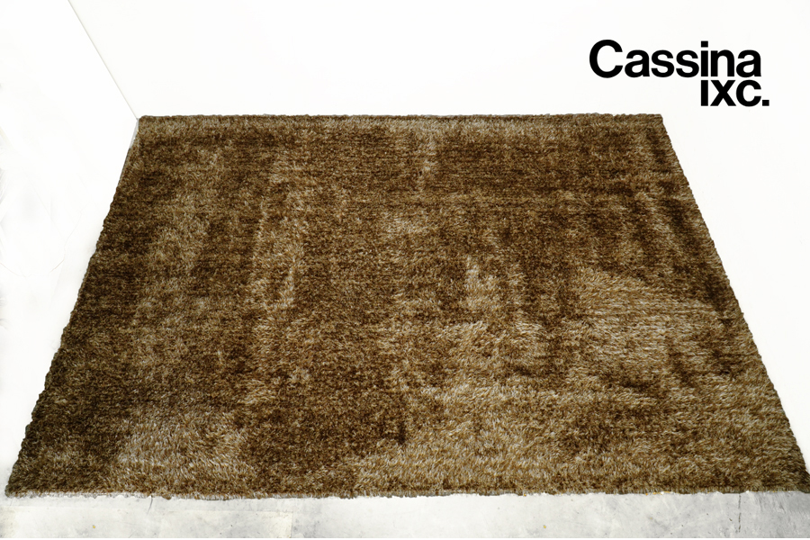 Cassina ixc.(カッシーナ イクスシー)  NS3 オリジナルシャギーラグマット カーペット 絨毯 ブラウン　アドア東京