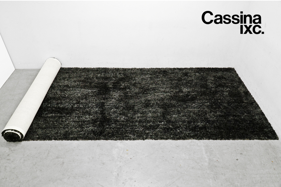 Cassina ixc.(カッシーナ イクスシー)  NS3 オリジナルシャギーラグマット カーペット ブラック 特大 580×180cm アドア東京