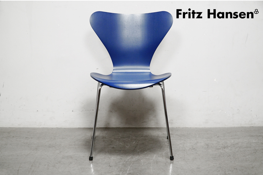 FritzHansen(フリッツハンセン ) セブンチェア SERIES 7 Ai BLUE ブルー カラードアッシュ ヤコブセン 北欧デンマーク　アドア東京