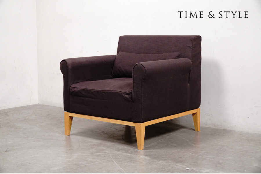 TIME&STYLE(タイムアンドスタイル) MARGARET(マーガレット) 1シーターソファ(1P・1人掛け) ブラウン アドア東京