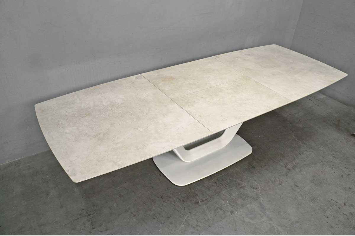 BoConcept (ボーコンセプト) ALICANTE (アリカンテ) 伸張式 ダイニングテーブル アッシュセラミック×ホワイト