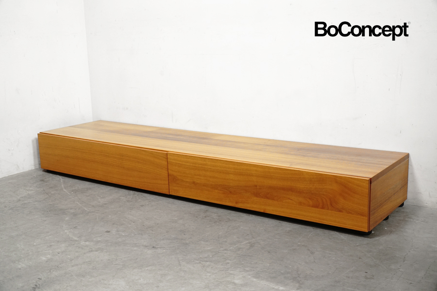 全体 Boconcept (ボーコンセプト) Lugano(ルガーノ) AV/TVボードシステム ウォールナット テレビ台
