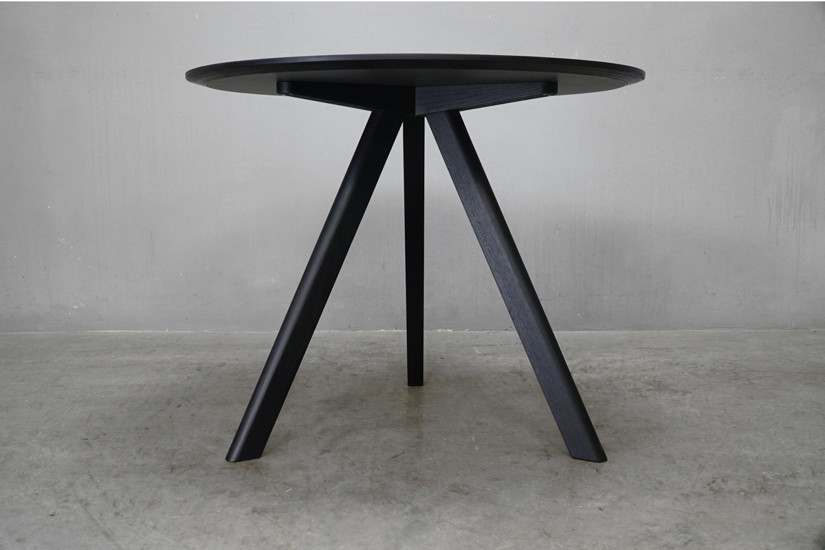 HAY(ヘイ) COPENHAGUE(コペンハーグ) CPH20 ラウンド ダイニングテーブル ブラックリノリウム