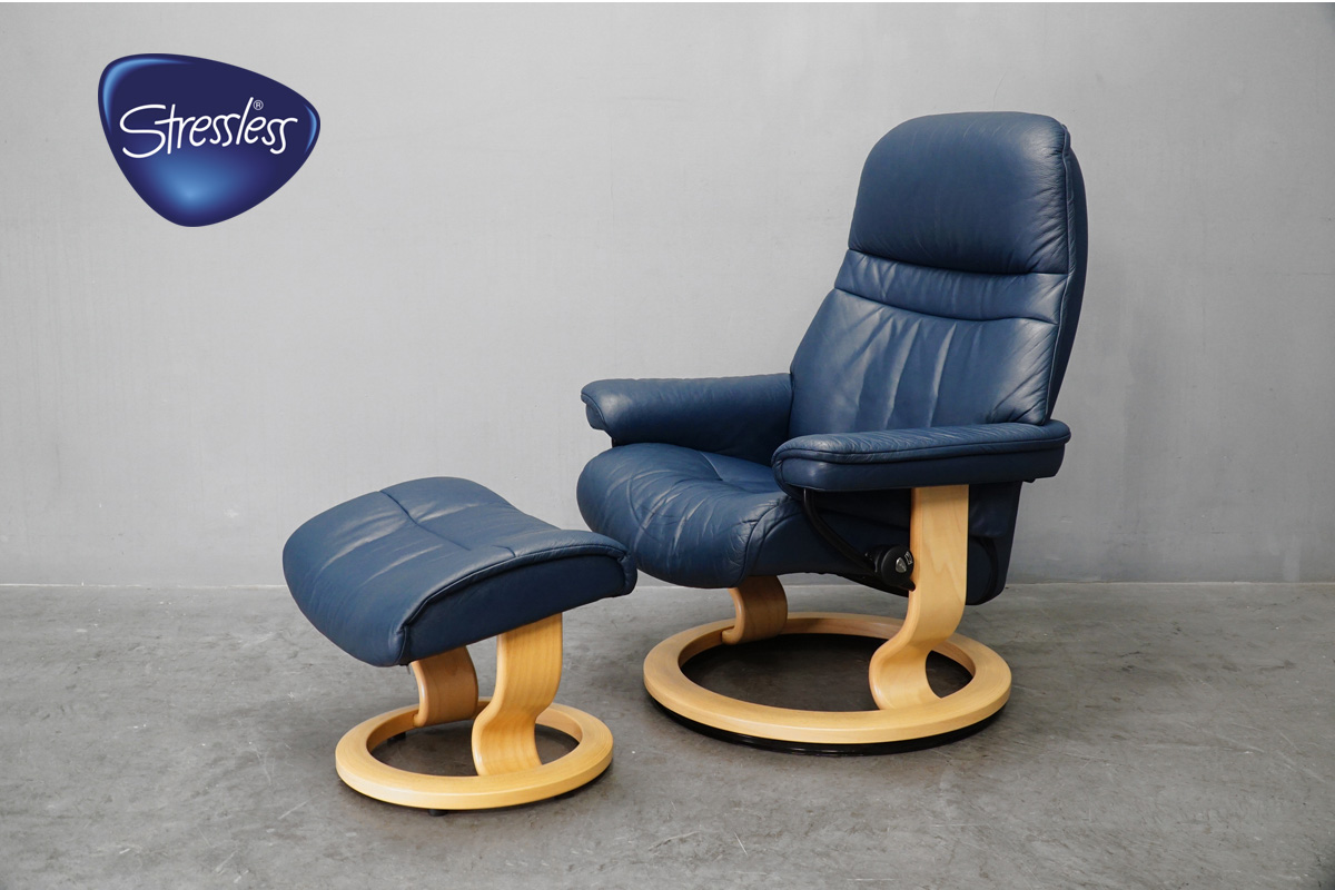 EKORNES(エコーネス) Stressless(ストレスレス) サンライズ Mサイズ リクライニングチェアセット