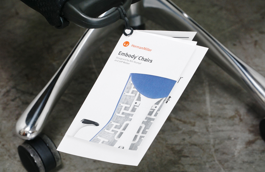 HermanMiller(ハーマンミラー) エンボディチェア ポリッシュドアルミニウムベース アームレス　付属品　アドア東京