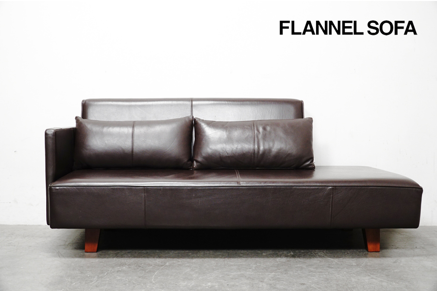 FLANNEL SOFA(フランネルソファ) UK(ユーケー) 2.5シーター 本革 ダークブラウン　アドア東京