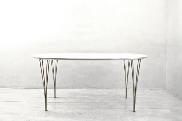Fritz Hansen(フリッツハンセン) TABLE SERIES　スーパー楕円テーブル　ホワイトラミネート　アドア東京
