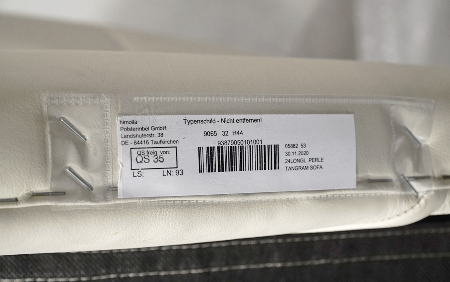 タグ himolla(ヒモラ) ミルテ 本革 1人掛けソファ パールアイボリー IDC大塚家具 アドア東京