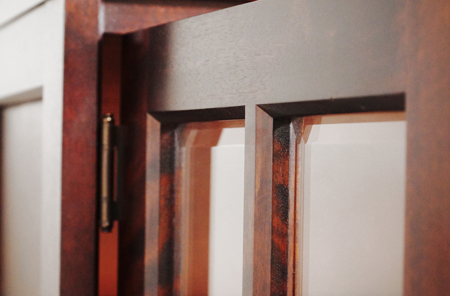 拡大 北海道民芸家具 本棚 ブックケース カップボードキャビネット 洋家具