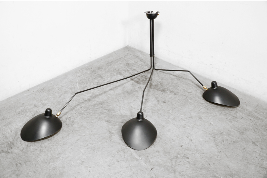 IDEE(イデー) SUSPENSION 3 BRAS PIVOTANTS /Serge Mouille(シュスポンション トワ ブラ ピヴォタン) シーリング照明 アドア東京