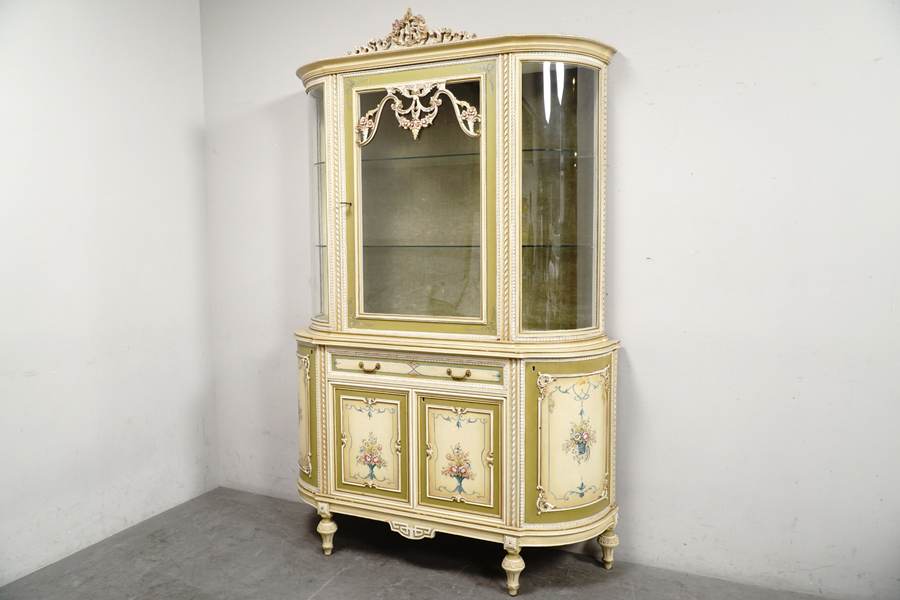 全体 Mario Colciag(マリオ・コルチャゴ) キュリオケース チャイナキャビネット 飾り棚