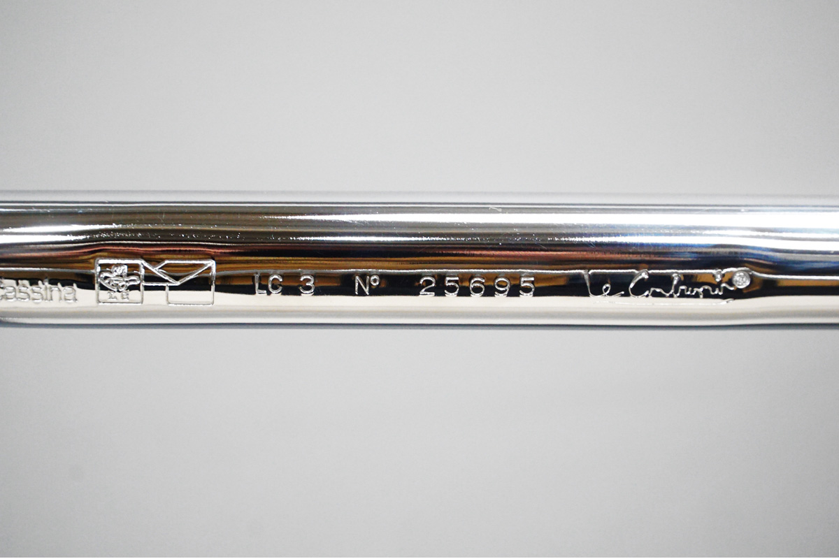 Cassina(カッシーナ) 3 FAUTEUIL GRAND CONFORT「LC3」1人掛けソファ 1シーター　刻印