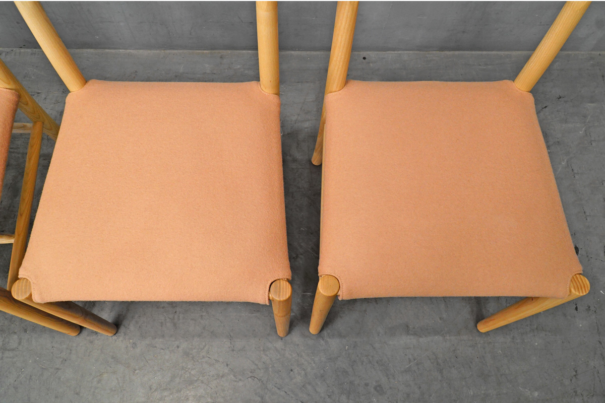 maruni(マルニ木工) Lightwood(ライトウッド) チェア4脚セット アッシュ サンドピンク ジャスパーモリソン　座面