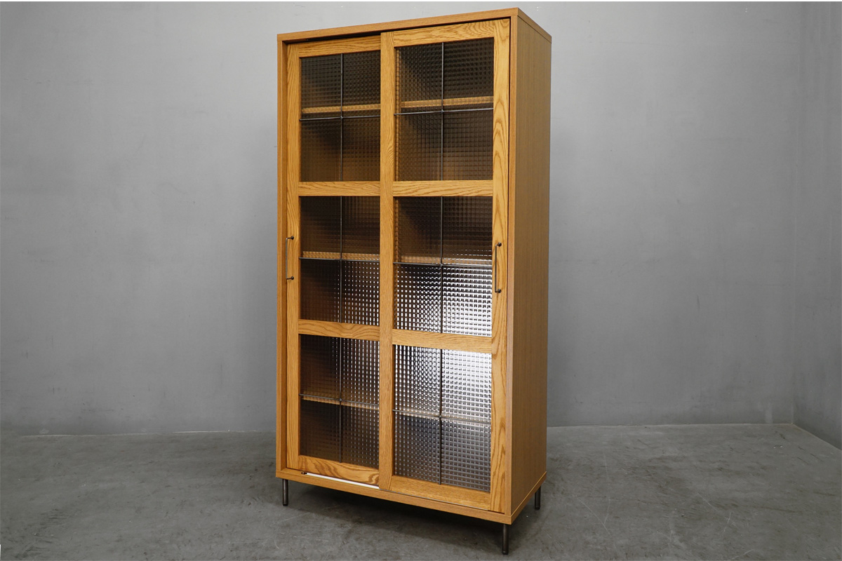 a.depeche(アデペシュ) cadeal slide glass cabinet high(カデル スライドガラスキャビネット ハイ)