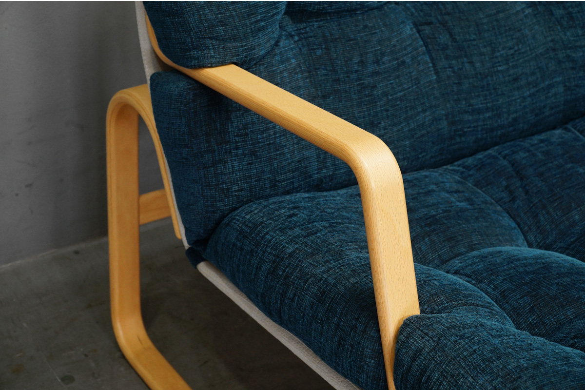 天童木工 Tendo ブルーノ・マットソン「マルガリータ」3人掛けソファ チェア M-0572WB-NT ホワイトビーチ アーム拡大