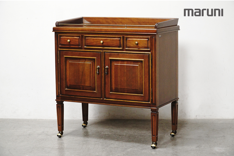 　マルニ木工(maruni) 地中海ロイヤル(ROYAL)シリーズ ビュッフェワゴン サイドボード　アドア東京