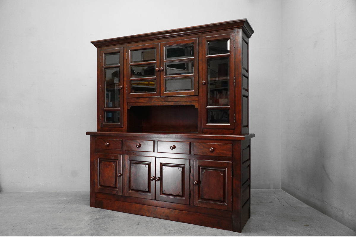 松本民芸家具 リネン型 食器棚 カップボード