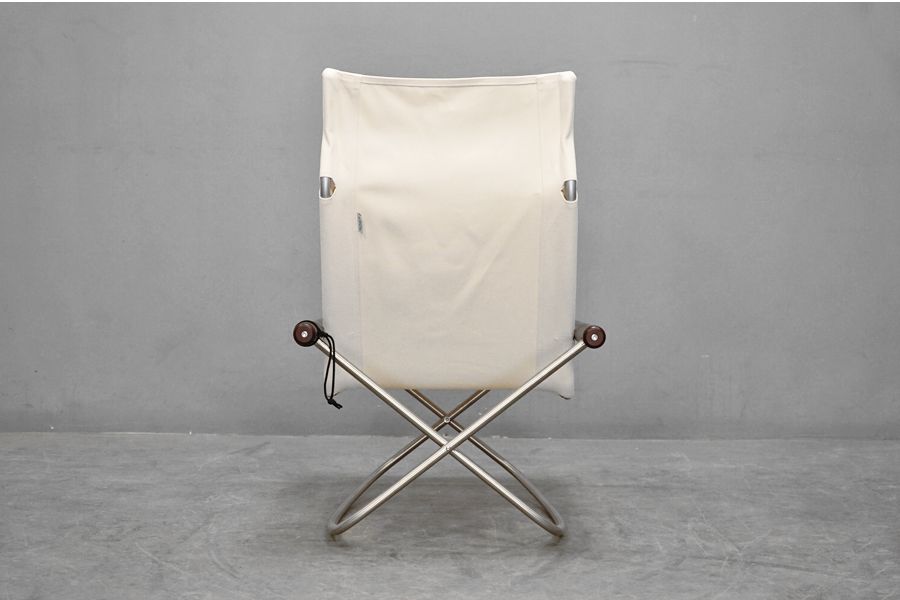 Nychair X(ニーチェアエックス)-アドア東京- ロッキング ダーク×ホワイト フォールディングチェア 新居猛 折り畳み椅子