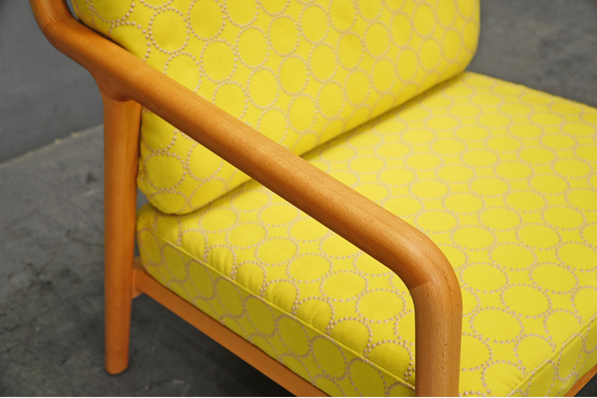 宮崎椅子製作所 PePe(ペペ) 1人掛けソファ(1シーター・1P) ブナ材 タンバリン　アーム