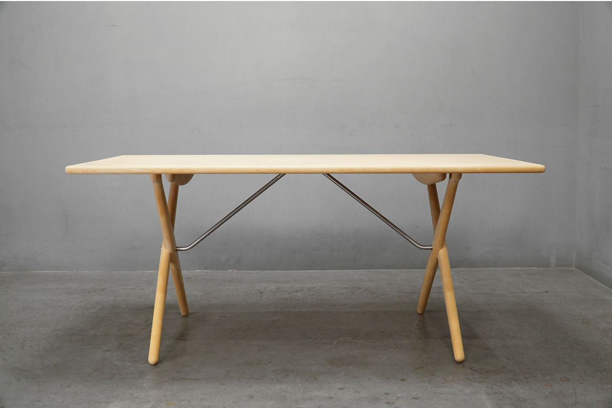 PP Mobler(PPモブラー) PP85/160 Cross Legged Table(クロスレッグドテーブル) アッシュ ウェグナー