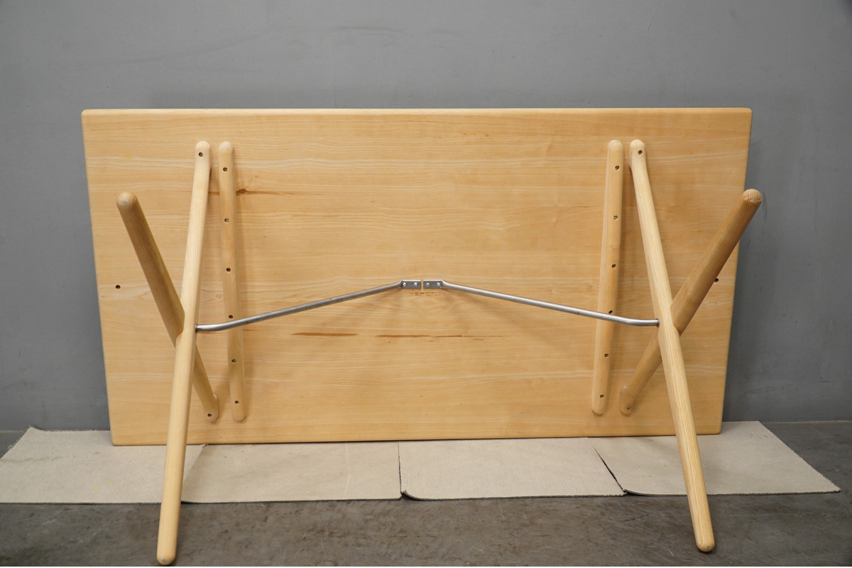 PP Mobler(PPモブラー) PP85/160 Cross Legged Table(クロスレッグドテーブル) アッシュ ウェグナー　裏
