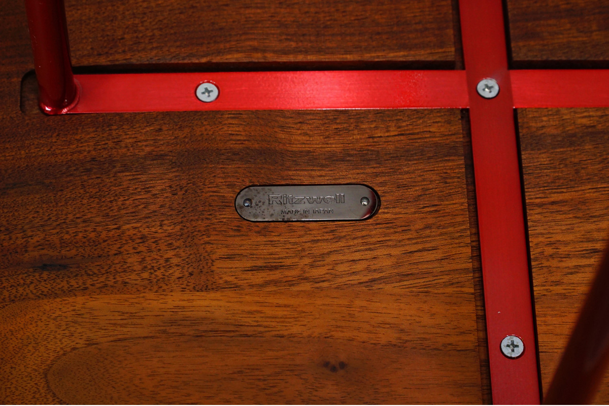 Ritzwell (リッツウェル) IBIZA FORTE (イビサフォルテ) サイドテーブル ウォールナット　ロゴプレート