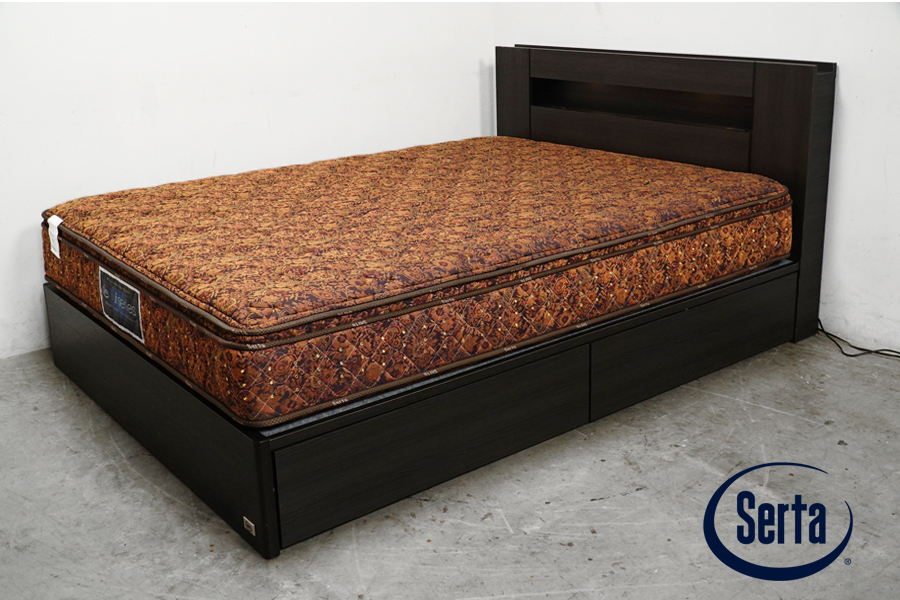 Sarta(サータ)ベッド iSeries ノーマル BOX-T ボックストップマットレス付きクイーンサイズベッド　アドア東京