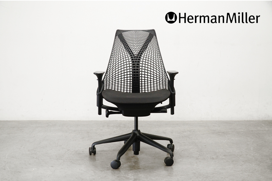 HermanMiller（ハーマンミラー）SAYL Chair(セイルチェア)  ブラックフレーム×ブラックベース アジャスタブルアーム　アドア東京