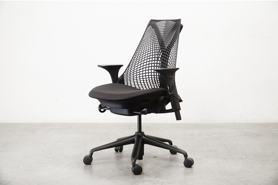 HermanMiller（ハーマンミラー）SAYL Chair(セイルチェア) ブラックフレーム×ブラックベース アジャスタブルアーム　アドア東京