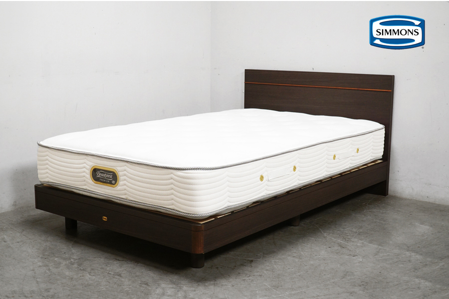 Simmons(シモンズ) ベッド ビューティレスト プレミアム ニューフィット マットレス付セミダブルサイズ New fit アドア東京