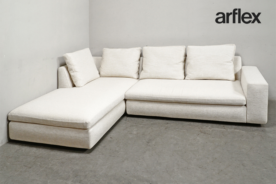 arflex(アルフレックス) SONA(ソーナ) カウチソファセット(リラックスタイプ左アームソファ+右ローアームソファ)　アドア東京