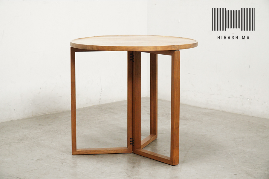 HIRASHIMA (ヒラシマ) SPAGO(スパーゴ) Circle Table 070 High(サークルテーブル70 ハイ) ウォールナット　アドア東京
