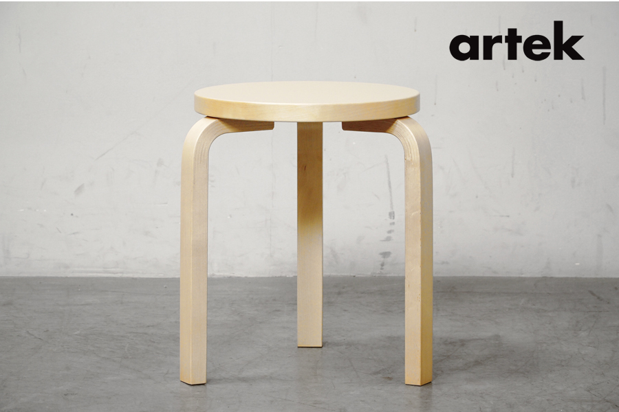 artek(アルテック) Stool60(スツール60)3本脚 アルヴァ・アアルト80周年記念 アドア東京