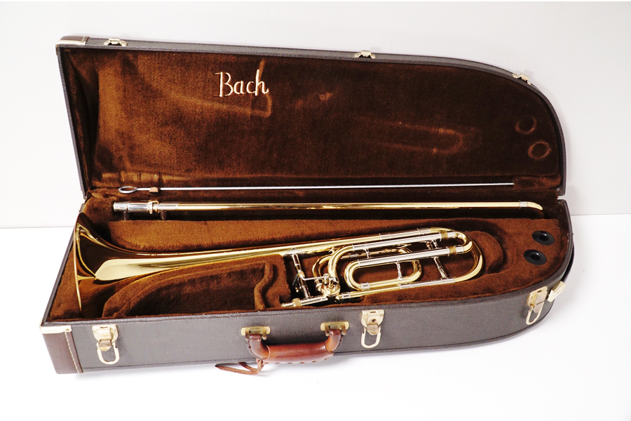 全体　Vincent Bach(ヴィンセントバック)Model 42B Stradivarius(ストラディバリウス) テナーバストロンボーン　アドア東京