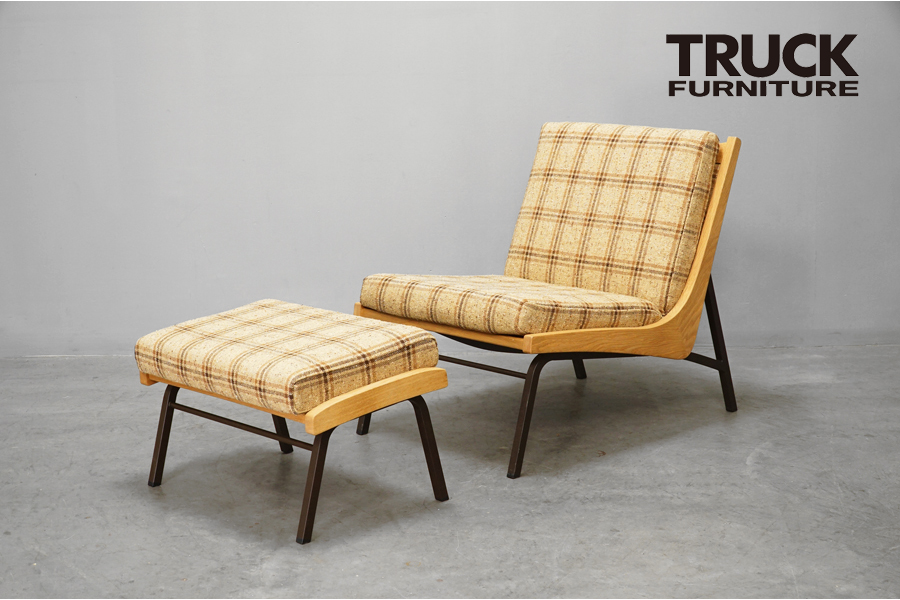 TRUCK furniture(トラックファニチャー)  BOOMERANG(ブーメラン) チェア+オットマン ナラ無垢材 ソファ　アドア東京