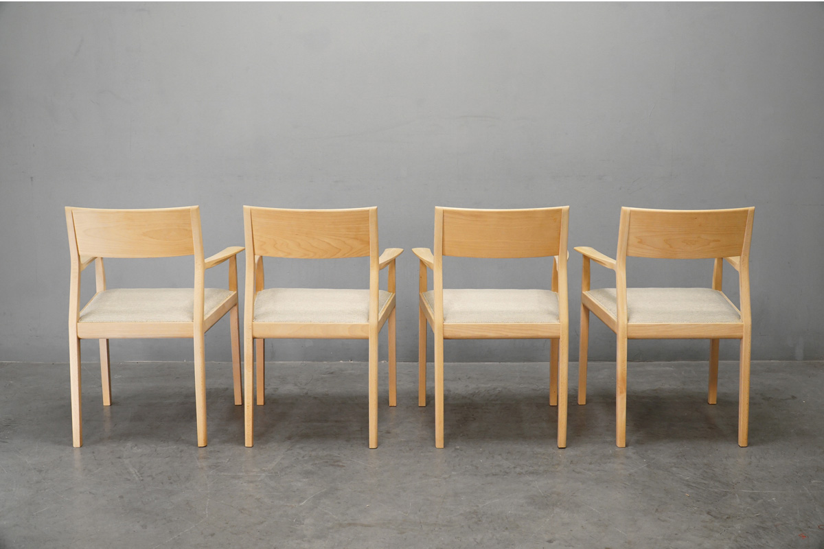 TIME&STYLE (タイムアンドスタイル) Vision(ヴィジョン) ダイニングチェア4脚セット 背面