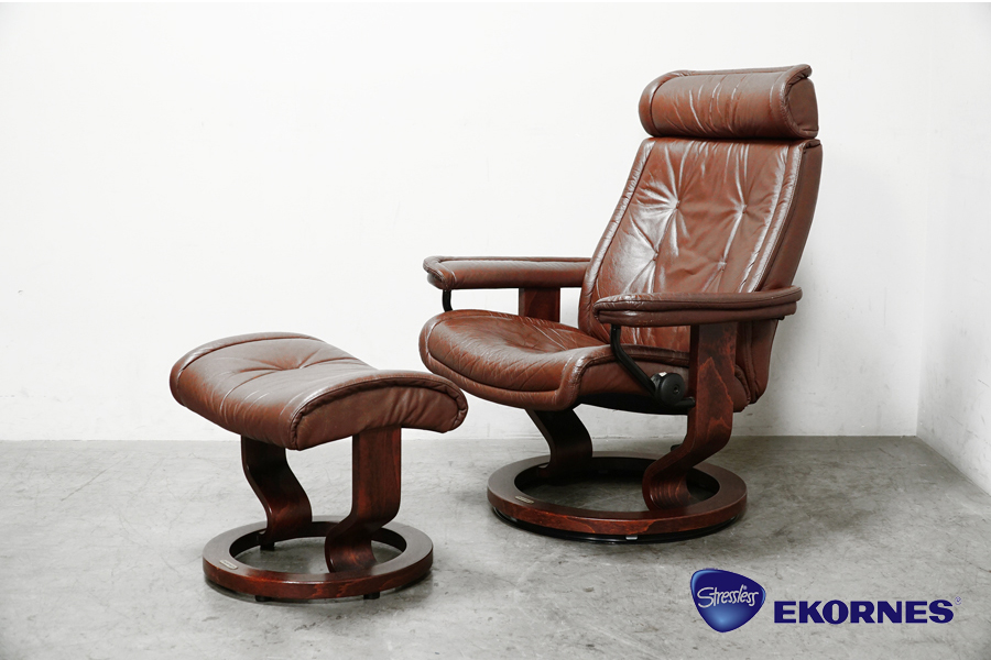 ECORNES(エコーネス) プリンス(コンチェルト) ストレスレスチェア(リクライニングチェア)セット　アドア東京