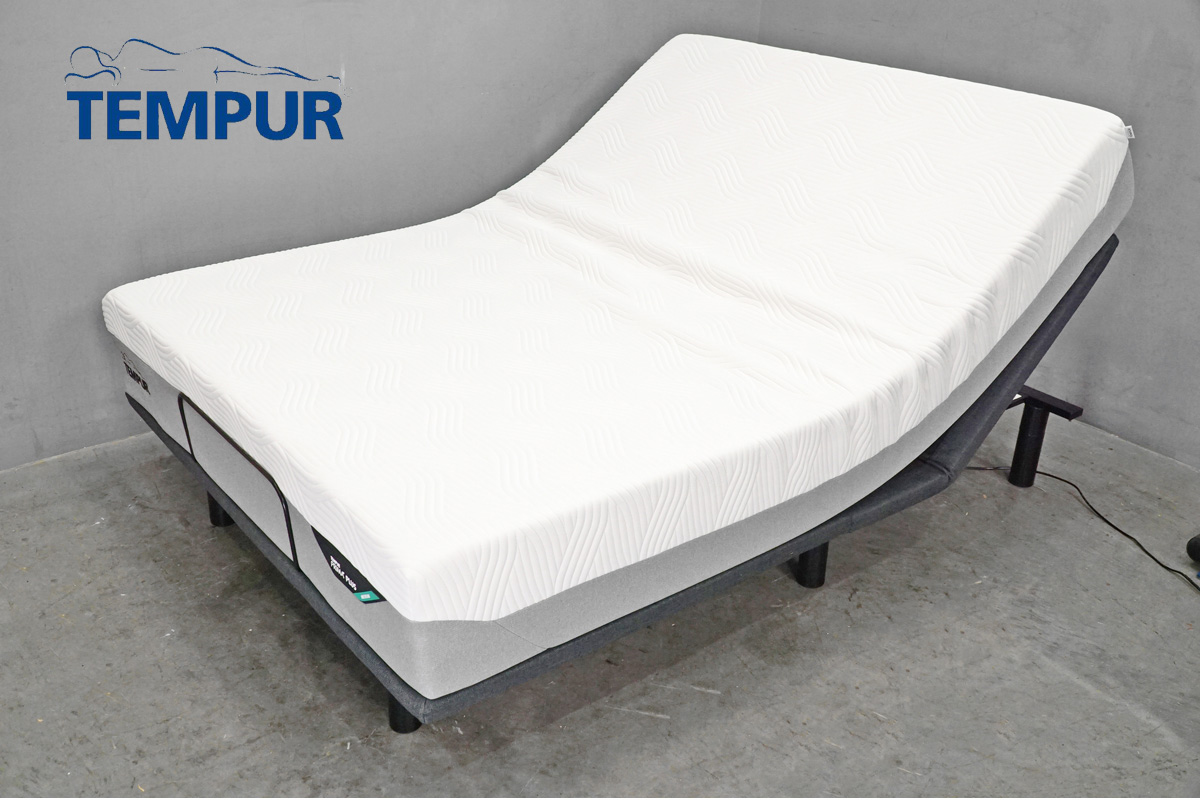 TEMPUR(テンピュール) Zero-G (ゼロジー) フォール 電動リクライニングベッド マットレス付き ダブルサイズ