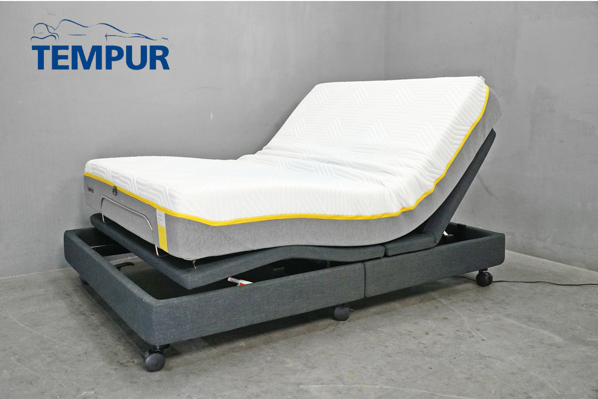 TEMPUR(テンピュール) Zero-G Elevate KD(ゼロジー) 電動リクライニングベッド+センセーションエリート ダブル