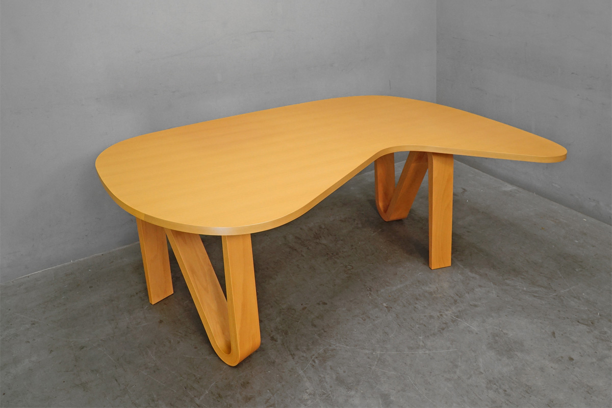 IDEE(イデー) CURVED PLYWOOD TABLE Natural(カーヴド プライウッド テーブル ナチュラル) 