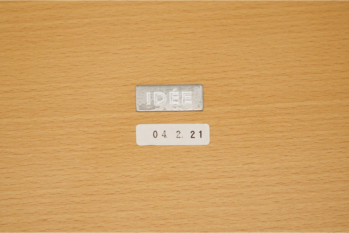 IDEE(イデー) CURVED PLYWOOD TABLE Natural(カーヴド プライウッド テーブル ナチュラル) 　プレート